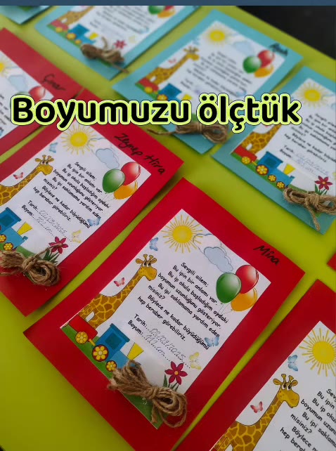 📏 Boyumuzu ölçtük