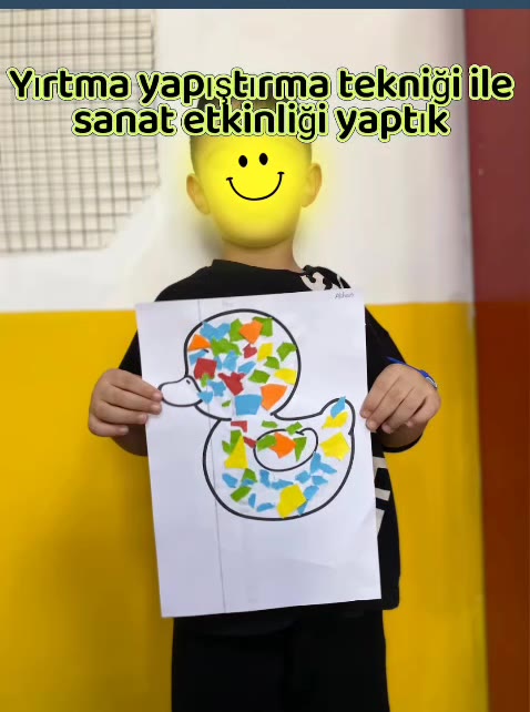 ✂️ Yırtma yapıştırma tekniğiyle sanat