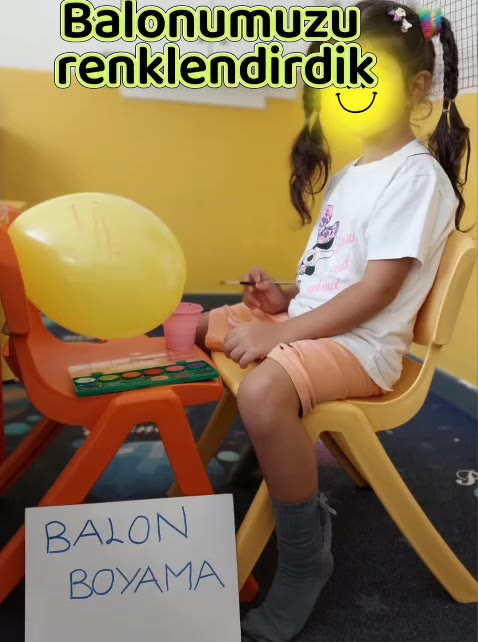 🎈 Balonumuzu renklendirdik