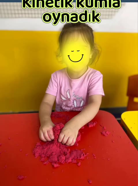 🏖️ Kinetik kumla oynadık